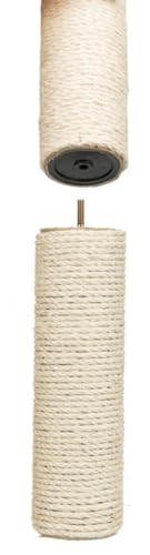 Trixie Replacement Sisal Post for Scratching Posts, Cat Trees and Cat Towers, 4.3 x 11.8-in (11 × 30 cm) - size: 11/30 cm