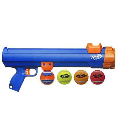 Nerf Dog Tennis Ball Blaster Dog Toy - size: 20 Inch Large Blaster with 4 Balls