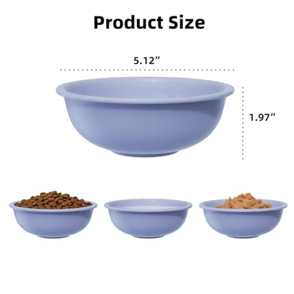 MS!MAKE SURE Spring Roll Single Cat Bowls Blue - color: SRSB-Bule