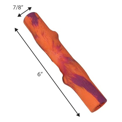 Ruff Dawg Fetch Twig Dog Toy – Durable Rubber Stick Alternative with Treat Slot – Floats, Bendable & Gentle on Teeth – Made in USA – Assorted Colors