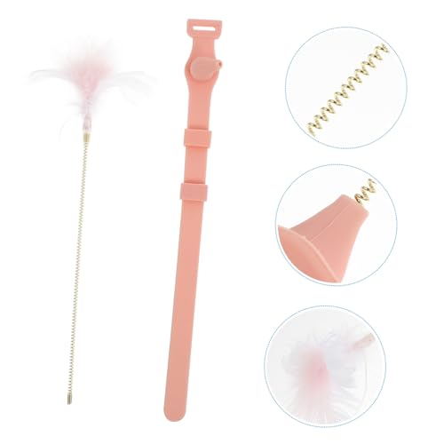 Interactive Cat Teaser Wand with Plush and for Kitten Exercise and Hunting Instinct Stimulation