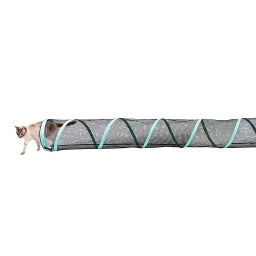 Kitty City Catio Outdoor 20' Cat Tunnel – 20‑Foot Cat‑Sized Play Tunnel, 11” Diameter, Modular Catio Connector for Cats & Small Pets - color: C) 20 Foot Tunnel