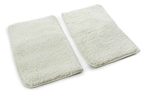 Sherpa Replacement Liners for Travel Pet Carriers - Soft Absorbent Dog Kennel Pad with Waterproof Backing, Machine Washable Dog Crate Pads, 14.5x9.75in - 2 Pack, White, Small - size: Small