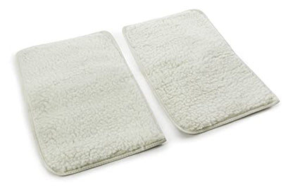 Sherpa Replacement Liners for Travel Pet Carriers - Soft Absorbent Dog Kennel Pad with Waterproof Backing, Machine Washable Dog Crate Pads, 14.5x9.75in - 2 Pack, White, Small - size: Small