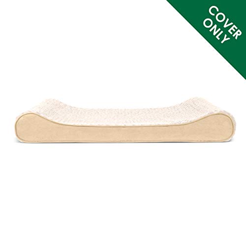 Furhaven Replacement Dog Bed Cover Ultra Plush Faux Fur & Suede Contour Luxe Lounger, Machine Washable - Cream, Jumbo (X-Large) - color: Ultra Plush (Cream), size: Jumbo, style: Jumbo (Pack of 1)
