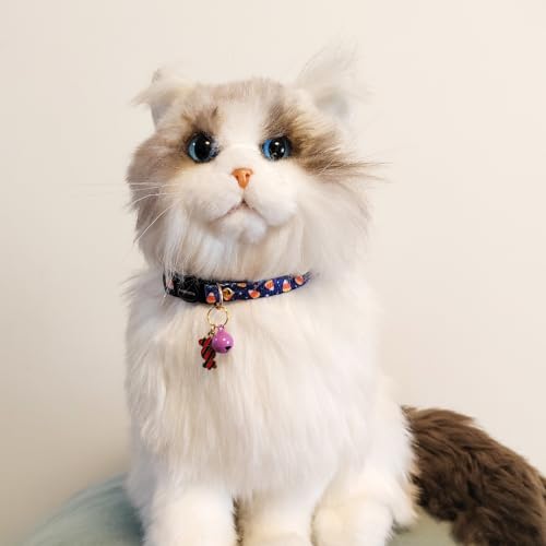 2 Pack Breakaway cat Collars with Bell,Safety Quick Release Pendant Cute Kitten Collar,Adjustable 20-30cm (Halloween1, 20-30cm) - color: Halloween1