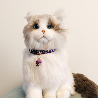 2 Pack Breakaway cat Collars with Bell,Safety Quick Release Pendant Cute Kitten Collar,Adjustable 20-30cm (Halloween1, 20-30cm) - color: Halloween1