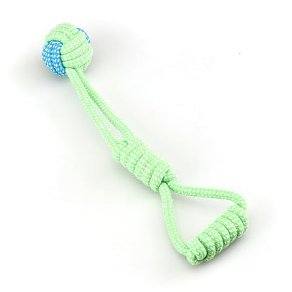 Dog Chew Rope Toys, Set of 9, Cotton Teething Ropes for Small and Medium Dogs, with Ball, Tug-of-War Toys, Fetching Bone and Sandal