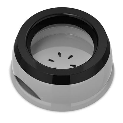 Dog Water Bowl, No Spill Cat Slow Feeder Water Dispenser Portable Vehicle Carried Car Travel Bowls for Small Medium Pets Sloppy Messy Drinkers 25oz, Grey - color: Grey