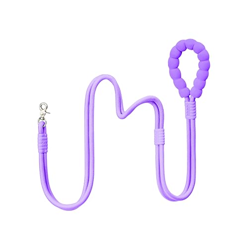 Hands Free Dog Leash, 5-in-1 Adjustable Waist Training Leash for Walking& Hiking – Dual Lead Rope with Padded Handle,MGBR Rotating Metal Clip (Classic-Grape Crush) - color: Classic-Grape Crush-5Ft