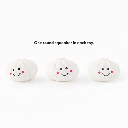 ZippyPaws Burrow- Interactive Dog & Puppy Toys for Boredom, Stimulating Pet Products to Keep Them Busy, Hide & Seek Plush Dog Puzzles, Enrichment Squeaky Toy, for Small & Medium Dogs- Soup Dumplings - style: Soup Dumplings