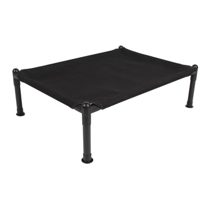 Asixxsix Elevated Dog Bed, Cooling Airflow Quick Assembly Raised Dog Cot Bed, with Oxford Fabric Steel Frame for Outdoor Indoor Camping Parks Backyard (L 150x100cm / 59.06x39.37in) - size: L 150x100cm / 59.06x39.37in