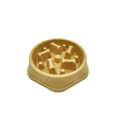 Slow Feeder Dog Bowls- Promote Healthy Eating Habits,Dog Puzzle Feeder,Anti-Gulping Puzzle Design for Small/Medium/Large Pets, Reduce Bloat & Improve Digestion (Yellow) - color: Yellow