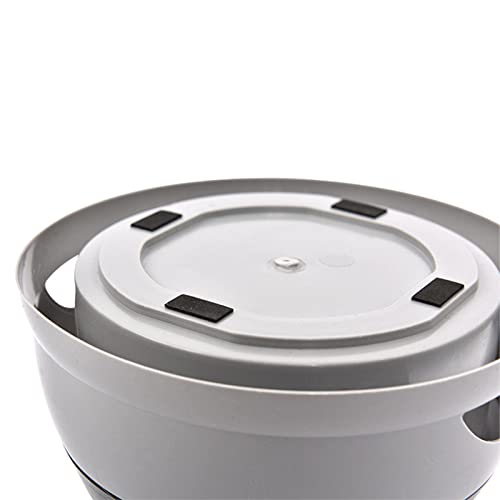 Dog Bowl Pet Water Non-Drip Slow Feeders Cats Dispenser 25oz for Travel Cats Dog Dispenser for Vehicle Car Travel for Crates - color: Gray