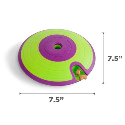 Outward Hound by Nina Ottosson Dog Treat Maze Dog Puzzle Enrichment Toy, Level 2 Intermediate, Green - color: Treat Maze (Purple, Green)