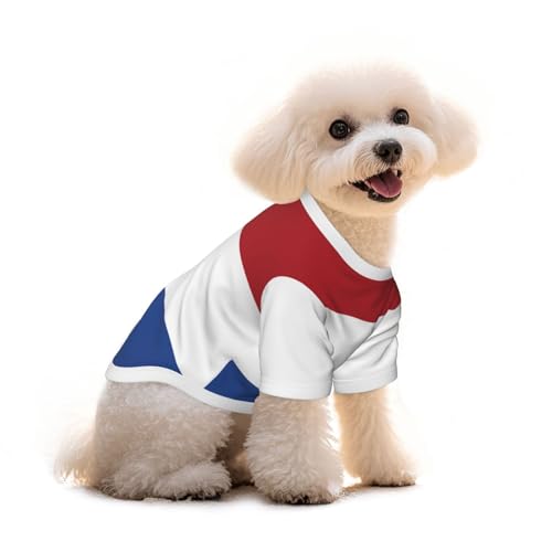 SWEET TANG Small Dog T-Shirt with UPF 50+ Sun Protection, Netherlands Flag, Breathable Quick Dry Summer Clothes for Puppy Cats, Large - color: Pattern (116), size: Large