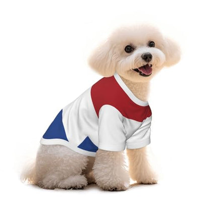 SWEET TANG Small Dog T-Shirt with UPF 50+ Sun Protection, Netherlands Flag, Breathable Quick Dry Summer Clothes for Puppy Cats, Large - color: Pattern (116), size: Large