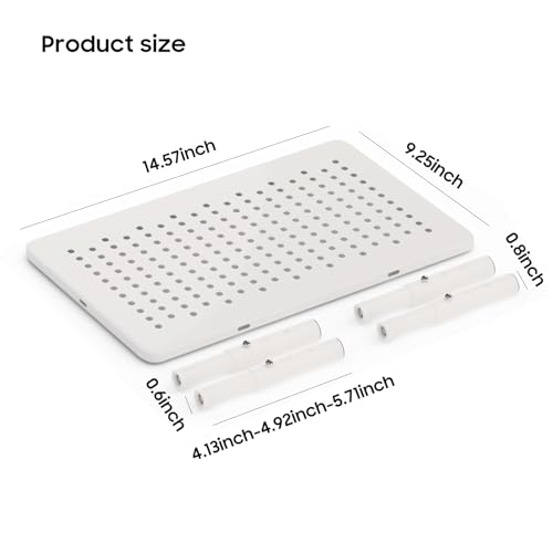 ‌WSOWX Adjustable Automatic Cat Feeder Stand - Non-Slip Elevated Holder for Cats/Puppies, Fits Most Automatic Feeders & Water Dispensers, White(Holder ONLY) - color: White