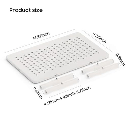 ‌WSOWX Adjustable Automatic Cat Feeder Stand - Non-Slip Elevated Holder for Cats/Puppies, Fits Most Automatic Feeders & Water Dispensers, White(Holder ONLY) - color: White