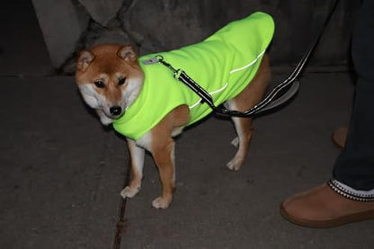 JACKO & CO - Fleece Vest Dog Sweater with Leash Ring - Soft, Warm & Lightweight Pullover Coat for Small & Medium Dogs, Puppies & Cats - Cozy Fall/Winter/Spring Pet Jacket (Neon Green, XS 2-4lbs) - color: Neon Green, size: XS (2-4lbs)