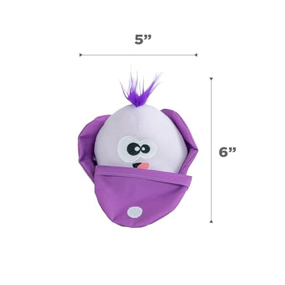 Outward Hound by Nina Ottosson Hide N' Find Interactive Plush Dog Puzzle, Durable Dog Toy, Plush Enrichment Toys, Cauliflower, Purple - color: Hide N' Find Cauliflower