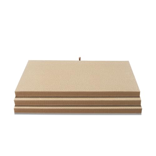 PETKARAY Replacement Scratching Boards for Frame Cat House, Cardboard Scratch Pad for Indoor Cats, Pack of 3