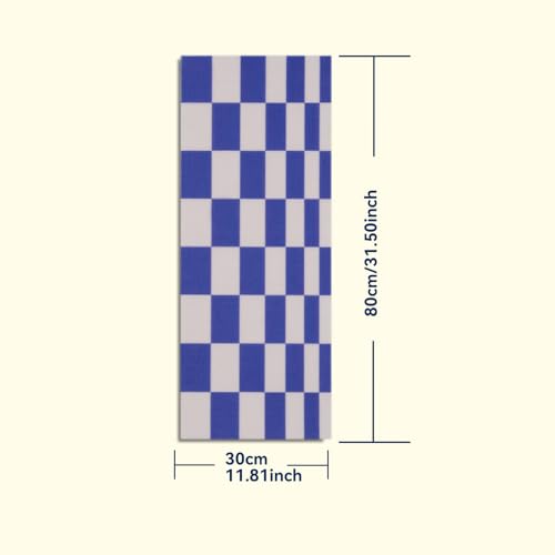 Wall Cat Scratcher for Indoor Cats - Reusable & Damage-Free Wall-Mounted Fabric Scratching, DIY for Furniture and Wall Protection (11.81''x31.50'', Purple Mosaic Check Pattern) - color: 6.Purple Mosaic Check Pattern