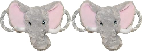Jolly Pets Tug-a-Mals - Elephant - Small (JTA42) (Pack of 2) - color: Elephant, size: Small (Pack of 2)