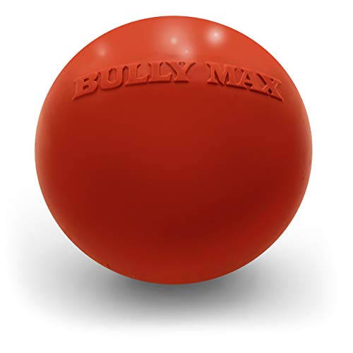 Bully Max Long Lasting Dog Chew Toy for Aggressive Chewers, Large Dogs, Puppies. Pit Bull Toys Guaranteed to Last. Cleans Your Dog's Teeth & Improves Mental Health. - color: Red