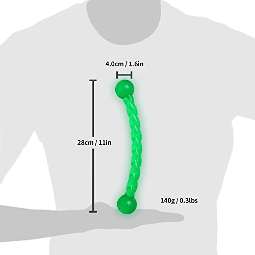 Dog Chew Toys 11'' Long for Small/Medium Dogs Aggressive Chewers, Rubber Puppy Dog Rope Toys Knot Dental Teething Toys Almost Indestructible Washable - size: 11''