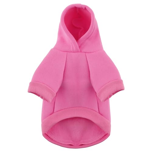 Paiaite Pink Chihuahua Dog Hoodie: Keep Your Pup Warm and Stylish with a 'The Dog Face' Printed Sweatshirt Pet Clothes, and Sweater Coat All in One Perfect for Winter and Cool Summer Nights! Pink XS - color: Pink, size: XS-(1.7~3lb) | Chest(~13.7")