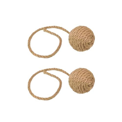 1.7in Cat Toy Ball Sisal Rope Wrapping Cat Rope Ball,2pcs