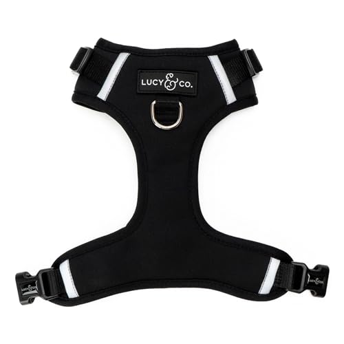 Lucy & Co. The Midnight No-Pull Dog Harness - Size Small - Vest to Stop Pulling & Walk Easy - Comfortable Leash Training Product w/Adjustable Chest & Neck Straps - color: The Midnight No-Pull Harness, size: Small