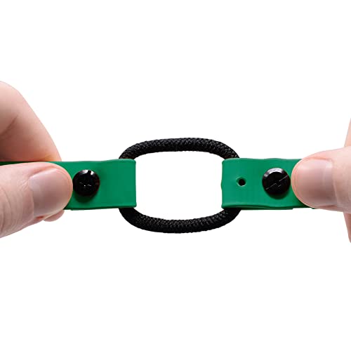 Educator 3/4-Inch Dog Training Collar Strap–ONLY Fits ME-300, ET-300/400, EZ-900, PE-900 & PG-300 Receivers – NOT Compatible with FE-580, ET-800 or UL-1200–Quick Snap Biothane Bungee Collar, Green - color: Green