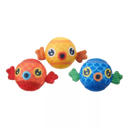 Barkbox Dog and Puppy Toy Guppies Trio of Tennis Balls for Tough Chewers, Fun Fetch and Perfect for Playful Pups, Durable, Engaging and Entertaining, Dog Toys to Keep Them Busy - color: Puppy Guppies