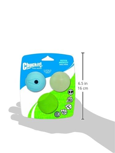 Chuckit! Fetch Pack Dog Balls - Interactive Dog Toys, High-Bounce Fetch Ball, Floating Ultra and Rugged Balls, Durable - Size Small, 2-inch Diameter, Set of 3 (Pack of 12) - size: Small (2") (Pack of 12), style: Fetch Pack 1