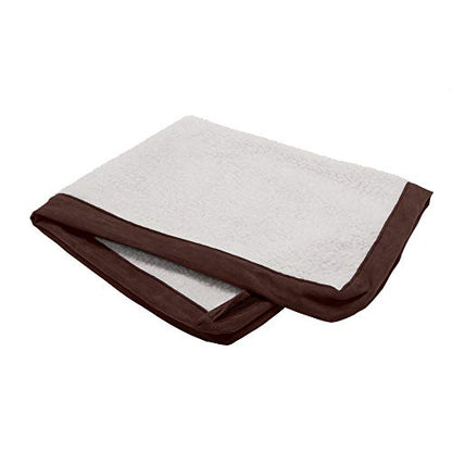 Furhaven Replacement Dog Bed Cover Sherpa & Suede Mattress, Machine Washable - Espresso, Small - color: Sherpa & Suede (Espresso), size: Small (Pack of 1)