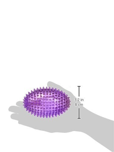 Gnawsome™ 4.5” Spiky Squeaker Football Dog Toy - Large, Cleans Teeth and Promotes Good Dental and Gum Health for Your Pet, Colors Will Vary,All Breed Sizes