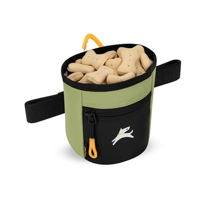 OllyDog Goodie Treat Bag, Dog Treat Pouch, Waist Belt Clip for Hands-Free Training, Magnetic Closure, Dog Training and Behavior Aids, Three Ways to Wear (Palm) - color: Palm