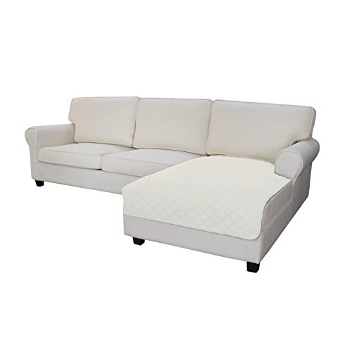 Easy-Going Sectional Couch Covers for Dogs L Shape Sofa Cover Reversible Sofa Slipcover Chaise Lounge Cover Furniture Protector Cover for Pets Dog Cat (42 x 52inches, Ivory/Ivory) - color: Ivory/Ivory, size: 42" x 52"