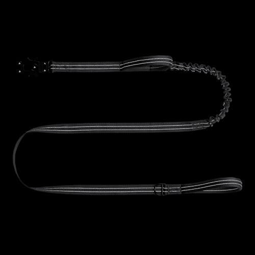 ICEFANG Tactical Dog Leash,K9 Training Walking Bungee Lead with 2 Control Handle,Heavy Duty Quick Release Metal Clasp,for Medium Large Breed (Reflective Grey, 6 FT) - color: Reflective Grey, size: 6 FT