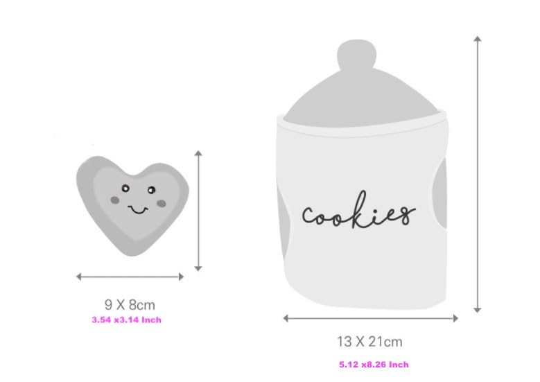 Plush Cookie Jar Dog Toy with Two Heart-Shaped Squeakers - Interactive & Durable Puppy Toy for Soft Chewers Only, Gift for Your Pup