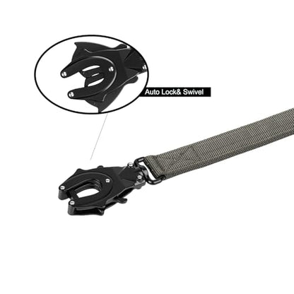 ICEFANG Tactical Dog Leash,K9 Training Walking Bungee Lead with 2 Control Handle,Heavy Duty Quick Release Metal Clasp,for Medium Large Breed (Reflective Green, 6 FT) - color: Reflective Green, size: 6 FT