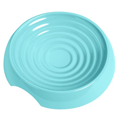 CatGuru Cat Bowls, Whisker Friendly Food Bowl for Indoor Cats, Reliefs Whisker Fatigue, Wide Kitten Dish, Non Slip Pet Dishes, Shallow Pet Plates (Aruba) - color: Aruba, size: Dish