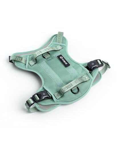 2026 New Edition, Fei & Eve MagEase Dog Harness - Instant Magnetic Buckle | 3-Point No-Pull Control | Heavy-Duty 900D Nylon | Dual Safety Handles | Breathable Mesh | Adjustable Fit | Medium,Green - color: Glacier Green, size: M