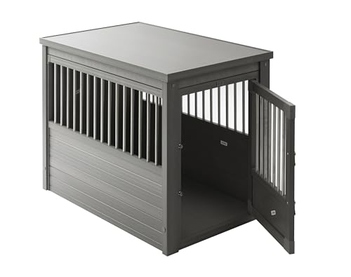 New Age Pet ecoFLEX Pet Crate/End Table, Large, Grey - color: Grey, size: 35.4"L x 24.0"W x 28.0"H