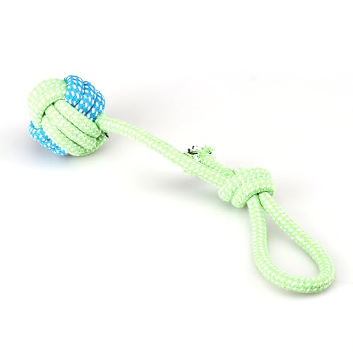 Dog Chew Rope Toys, Set of 9, Cotton Teething Ropes for Small and Medium Dogs, with Ball, Tug-of-War Toys, Fetching Bone and Sandal