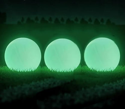 Spike Replacement Balls, Roundnet Game Extra Balls, Glow in The Dark Ball, Lawn Beach Water Pool, Yard Pong Bucket Toss Game Ball - Play at Night, Light Up for 20-30 Minutes - style: 3x Glow Balls with Pump & UV Flashlight