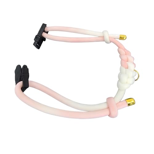 Breakaway Cat Collar – Adjustable Soft Cotton Breakaway Kitten Collar for Indoor & Outdoor Cats 6–13 Inch, Includes 2 Split Rings and Yellow Bell, Lightweight, Handmade in California (Pink Ombre) - color: Pink Ombre