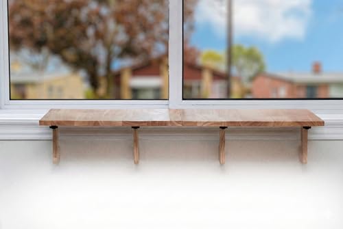 Original SillMate Window Plant Shelf, 31.88"x 13.77" Sill Shelf for Plants - Verify Sizing First - Cat Perch - Renter Friendly No Drilling/Damage - Sill Extender for Plants (81 x 35cm) - size: Large